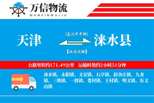 天津到涞水县物流公司