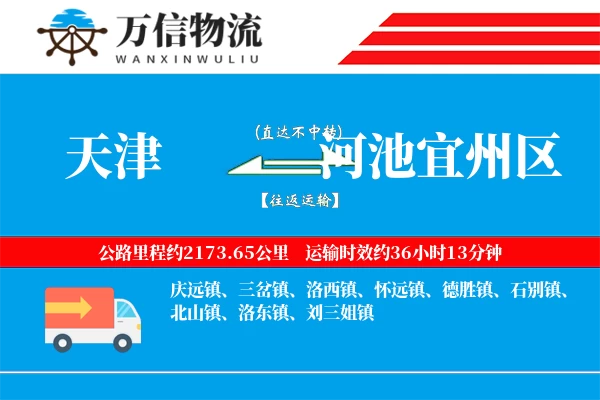 天津到河池宜州区物流公司