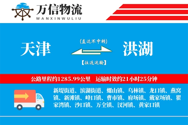 天津到洪湖物流公司