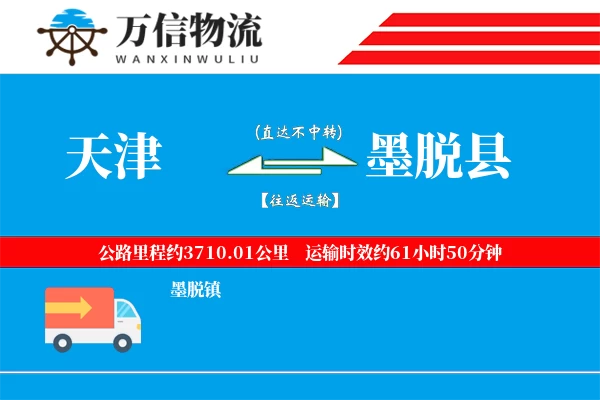 天津到墨脱县物流公司