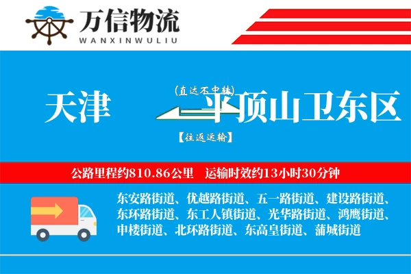 天津到平顶山卫东区物流公司
