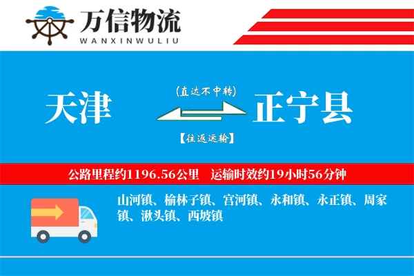 天津到正宁县物流公司