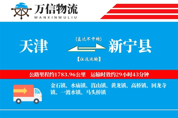 天津到新宁县物流公司