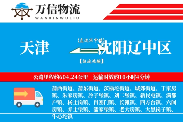 天津到沈阳辽中区物流公司