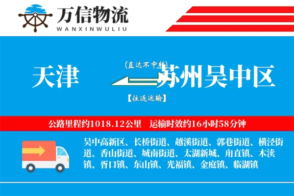 天津到苏州吴中区物流公司