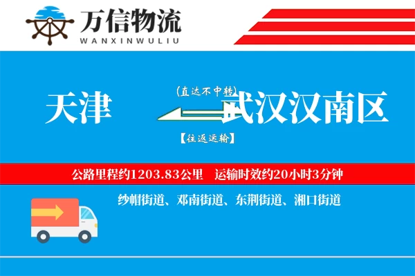 天津到武汉汉南区物流公司