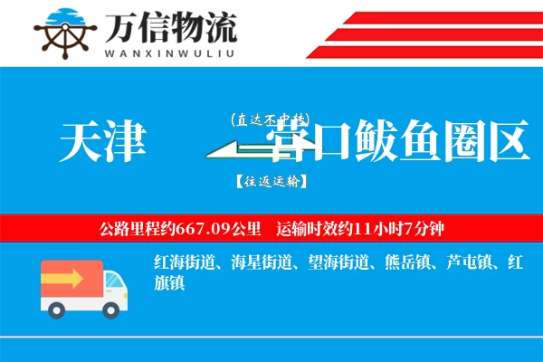 天津到营口鲅鱼圈区物流公司